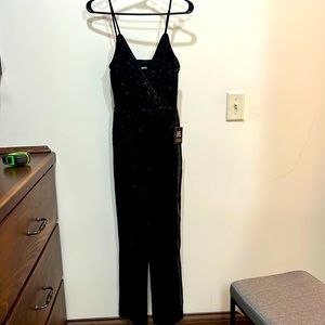 Express sequin jumpsuit. NWT